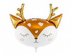 ПД Шар (20"/51 см) Фигура, Голова, Олень, 1 шт. в уп.