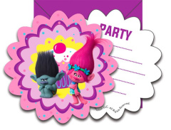 (Распродажа) Приглашения "Тролли" 11 см